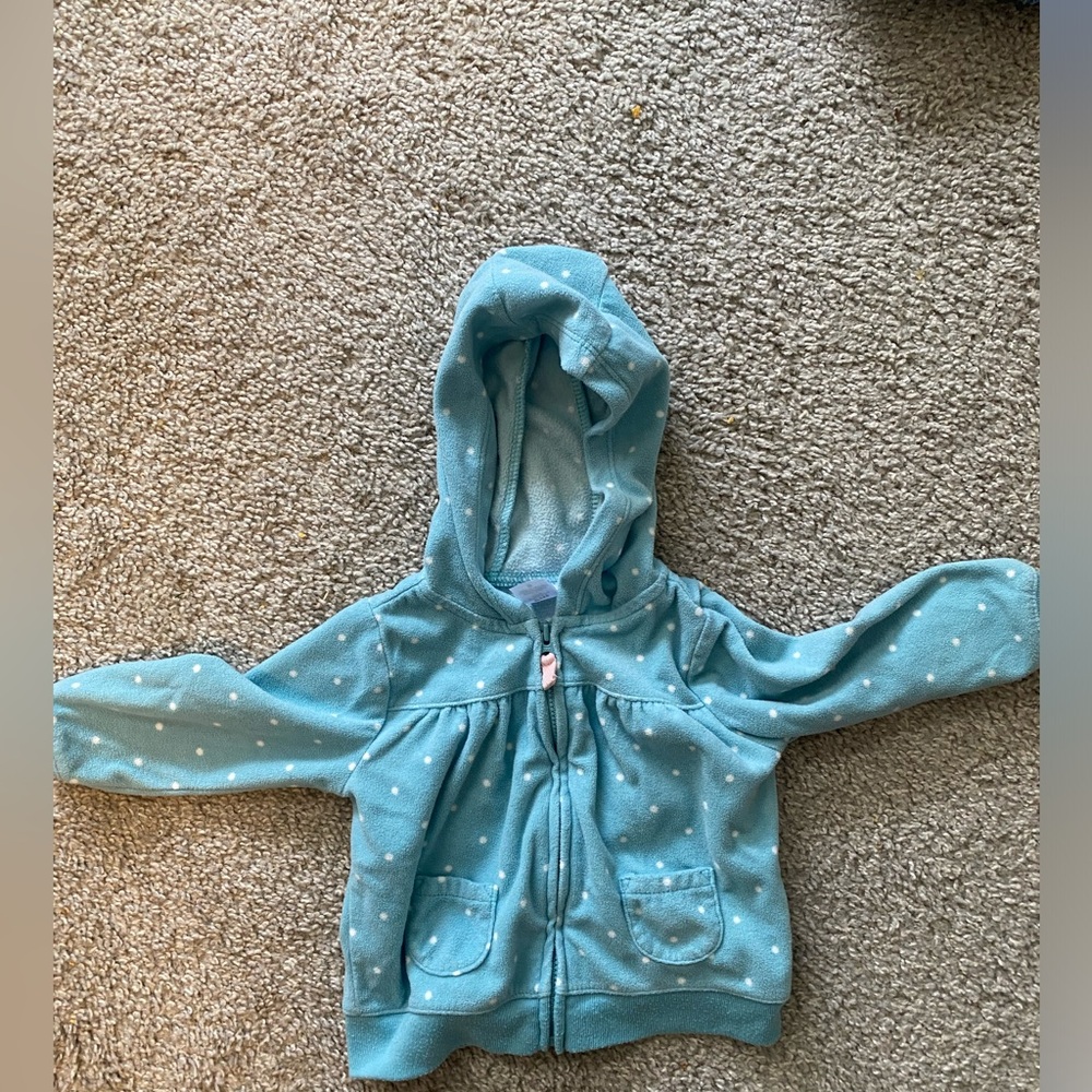 Carters polka dot hoodie